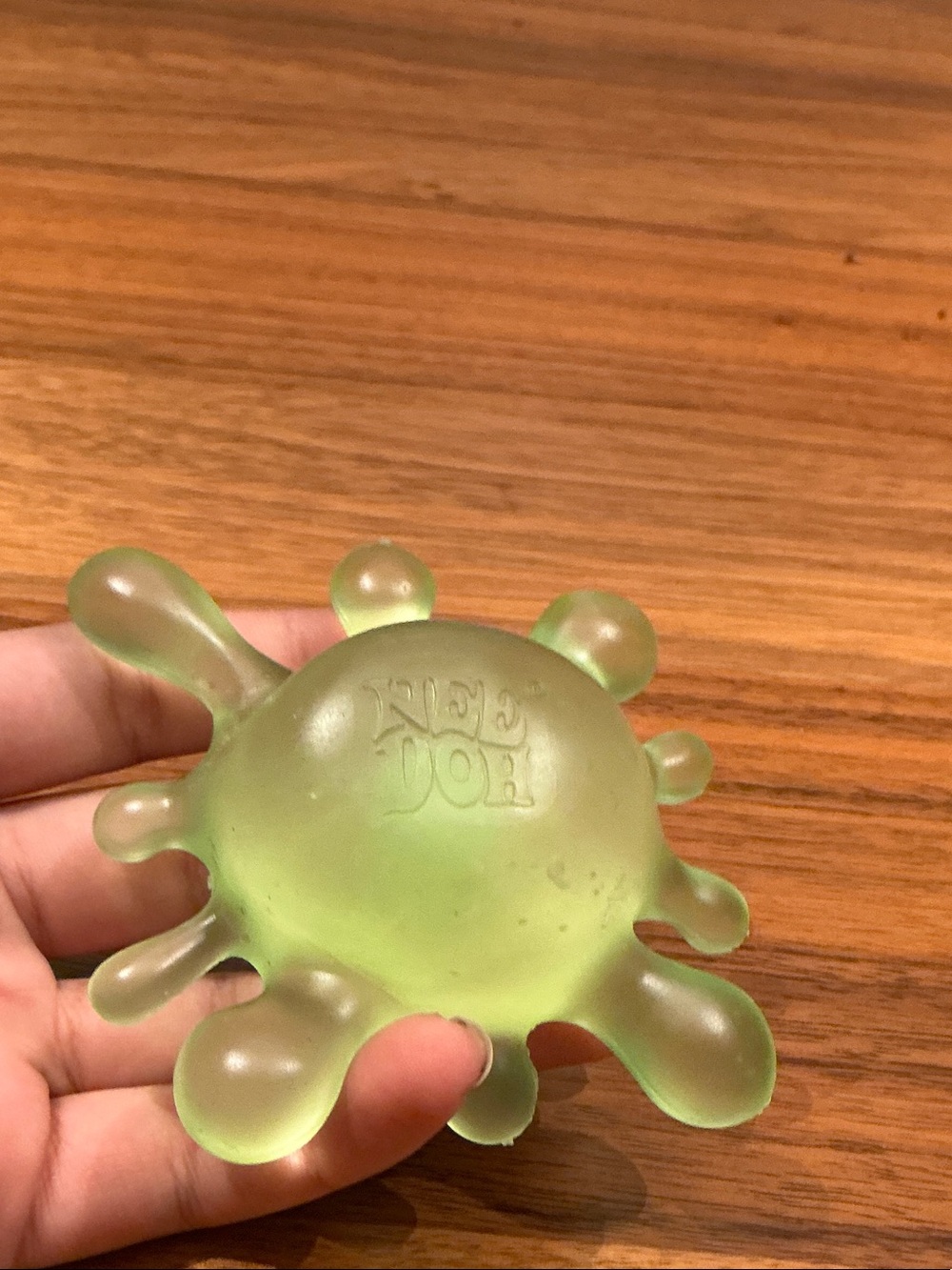 Green NeeDoh Splook SplatSensory Grip Toy